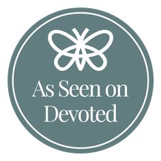 the logo for as seen on devoted