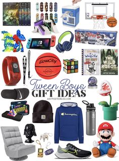 there are many different items that can be found in this gift guide for the boys