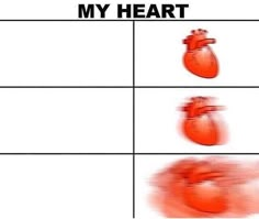 an image of a heart with the words my heart on it and four different images