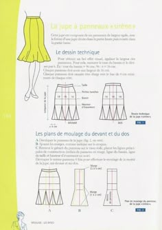 the instructions for how to make a skirt