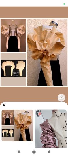 the instructions for how to make a dress with ruffles and ribbon on it