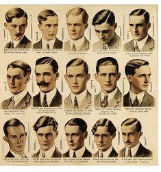 1930s Haircut Men, 1920s Man Aesthetic, Classy Men’s Hairstyles, 1930s Men’s Hair, Men’s 1920’s Hair, 20s Mens Hairstyles, Old Hollywood Mens Hair, 1920s Male Hairstyles, 1920s Hair Men Hairstyles