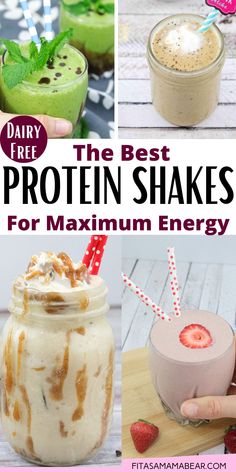 Cereal Protein Shakes, Energy Protein Shake, Protein Shake For Energy, Recipes For Protein Shakes, Premade Protein Shakes, Protien Smoothies Recipes With Vanilla Powder, Creamy Protein Shakes, Gerd Protein Shakes, Healthiest Protein Shakes