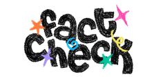 the words react and check written in black ink with colorful stars around it on a white background