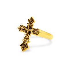 Delve into the depths of gothic mystique with our Lament Gold Cross Ring, a masterpiece that weaves the ancient symbolism of the cross with the enchantment of the macabre. This meticulously crafted ring is not merely an accessory; it's a somber ode to eternal beauty, shrouded in the shadows of the night. Stainless Steel  18K Gold Plating Cross: 20mm Gothic Gold Cross Pendant Jewelry, Gold Goth, Nugget Jewelry, Gold Cross Ring, Gold Nugget Jewelry, Bunny Nails, Eternal Beauty, Gothic Crosses, Mens Gold Jewelry