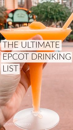 the ultimate epcot drinking list