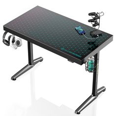 Eureka Ergonomic Glass Desktop Gaming Desk Gaming Desk Lighting, Monitor Setup, Gaming Desk Accessories, Organization Accessories, Electric Sit Stand Desk, Best Gaming Setup, Spectrum Glass, Gaming Computer Desk, Glass Desk