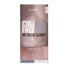 Knight & Wilson Color Freedom Metallic Glory Permanent Hair Color - Rose Gold - 4.7 fl oz Rose Gold Hair Brunette, Rose Gold Hair Dye, Argon Oil, Gold Hair Colors, Gold Trend, Hair Color Rose Gold, White Blonde Hair, Diy Hair Color, Semi Permanent Hair Color