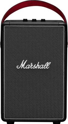 marshall portable radio with the word marshall on it's front and side panel in red