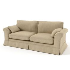 an image of a couch that is in the middle of a white background with no one on it