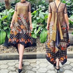 Dres Batik, Dress Batik Modern, Model Dress Batik, Batik Model, Model Batik, Batik Dress Modern, Batik Clothing, Batik Kombinasi, Batik Kebaya