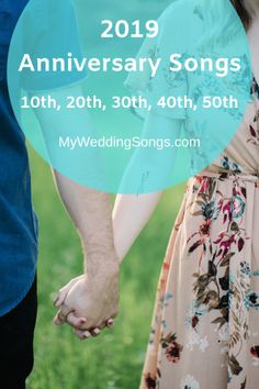 a man and woman holding hands with the words wedding songs written on it in front of them