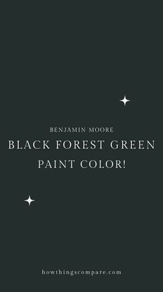 the black forest green paint color