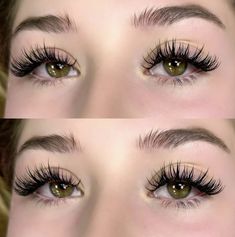 Lashes Ideas, Lash Extensions Makeup, Minimalist Necklace Gold, Beautiful Eyelashes, Eyelash Extentions, Fake Eyelashes, Makeup Goals