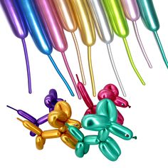 PRICES MAY VARY. chrome balloons 260 kinds of colors, bright colors, due to chrome plating, the colors are brighter than usual tube160 360 balloons, easily enhance the decorative effect.chrome balloons 260 kinds of colors, bright colors, due to chrome plating, the colors are brighter than usual tube160 360 balloons, easily enhance the decorative effect. includes gold silver blue light green pink purple rose gold etc colors The long metallic balloons for twisting are made of high-quality latex an 260 Balloons, Balloons Art, Chrome Balloons, Metallic Balloons, Talcum Powder, Different Holidays, Kinds Of Colors, Party Gift Bags, Long Balloons