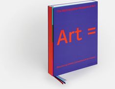 a book with the word art in red and blue on it's front cover