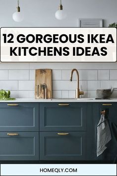 Step into the future with these 12 modern Ikea kitchen ideas! Sleek lines, innovative storage solutions, and cutting-edge design await in these stunning kitchen inspirations. Ikea Navy Kitchen, Ikea Kitchen Must Haves, Ikea Galley Kitchen Ideas, Ikea Kitchens 2024, Ikea Kitchen Blue, Ikea Kitchens 2023 Ideas, Ikea Blue Kitchen, Small Ikea Kitchen Ideas, Ikea Modern Kitchen