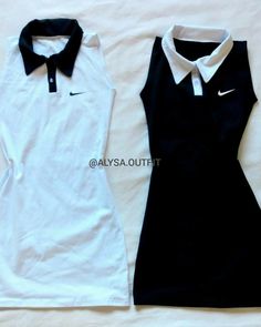 Nike Dress, Tennis Dresses, Brass Knuckle, Crying Eyes, Black And White Nike, Swaggy Outfits, Tennis Clothes, White Nike, Black Nike