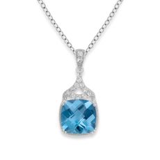 Your something blue. Badgley Mischka® Statement Chic Blue Topaz Pendant #weddingjewelry Red Carpet Ready, Blue Topaz Pendant, Topaz Pendant, Expensive Jewelry, Beauty Clothes, Something Blue, Gorgeous Necklaces, Badgley Mischka, White Topaz