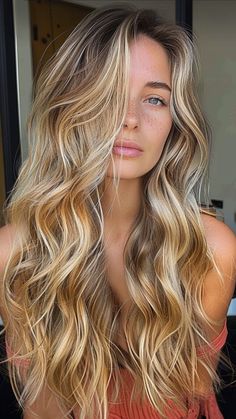 Money Piece Golden Blonde, Golden Summer Blonde, Golden Blonde Baylage, Sunshine Blonde Hair, Warm Summer Blonde Hair, Golden Hair Color Honey, Sun Kissed Hair Blonde, Warm Balayage Blonde, Golden Blonde Highlights On Brown Hair