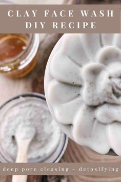 This clay face wash with goats milk melt and pour soap base is going to be so amazing for your skin. Making this recipe requires only a few simple, natural ingredients while leaving your face cleansed, detoxified and soothed from the clay. Adding this to your natural skin care routine is going to be a must! Face Wash Diy, Melt And Pour Soap Base, Diy Face Wash, Homemade Skincare, Moisturizer Face, Lip Scrub Homemade, Homemade Makeup, Skincare Recipes, Skincare Diy