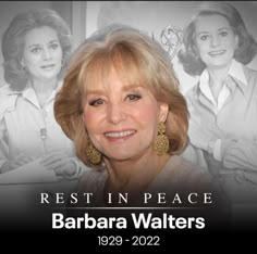 barbara walter on the cover of her book rest in peace, featuring two women and one man