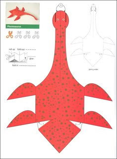 an image of a paper model of a rocket ship with its wings folded up and the bottom part cut out