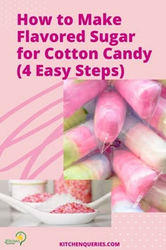 how to make flavored sugar for cotton candy