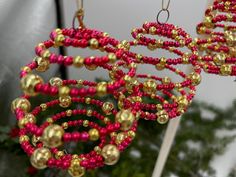 some very pretty ornaments hanging from the ceiling