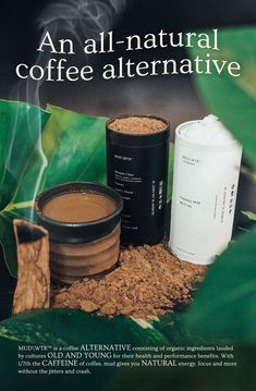 an advertisement for natural coffee alternatives