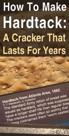 a cracker that reads how to make hardtack a cracker that lasts for years