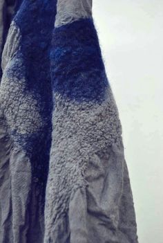 Mood Indigo, Blue Grey, Felt, Blue, Design