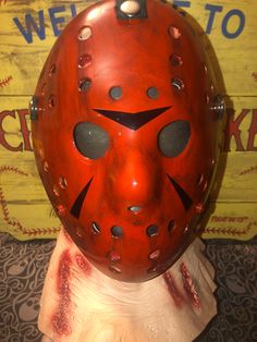 All masks are handmade and made to order { they are all handpainted and will not always be exact to the original} They can take up to two weeks ( please contact me if you need them by a specfic date) Red Themed Masks For Cosplay, Themed Red Masks For Cosplay, Red Themed Cosplay Masks, Handmade Red Masks And Prosthetics For Masquerade, Hand Painted Halloween Cosplay Masks And Prosthetics, Halloween Cosplay Hand Painted Masks, Themed Red Halloween Masks And Prosthetics, Red Themed Masquerade Mask, Themed Red Masquerade Mask