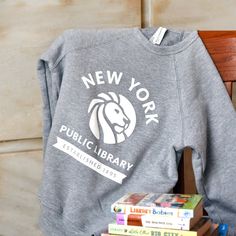 NYPL Youth Heathered Gray Sweatshirt Gray Sweatshirt, Stay Cozy