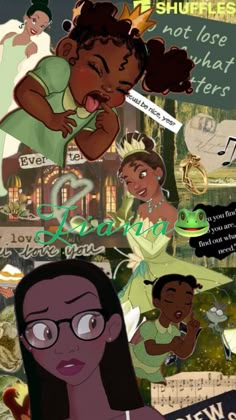 an illustrated collage of black women and children