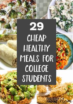 some healthy meals for college students to eat