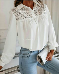 Style Blouse, Blouse Designs, New Fashion, Bell Sleeves, Sleeve Blouse, Bell Sleeve Top, Sleeve Top, Ruffle Blouse, Long Sleeve Blouse