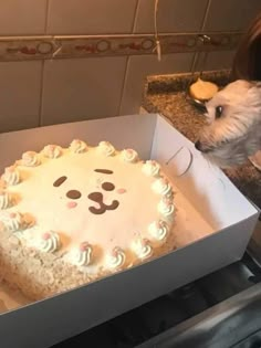 Rj cake, dog, birthday cake Rj Cake Bt21, Bt21 Cake Birthday Ideas, Kpop Birthday Cake Ideas, Bt21 Birthday Cake, Bts Cake Ideas, Rj Cake, Kpop Cake Ideas, Kpop Birthday Cake, Minimalist Cake Birthday