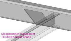 the cross member trapent to show user shape is shown in this image, with text describing