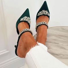 Oh Hello Clothing (@ohhelloclothing) • Instagram photos and videos Silver Shoes Heels, Silver Heel, Green Fits, In Between, Silver Heels, Silver Shoes, Green Satin, Stylish Shoes