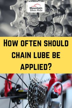 the words mountain bikes should chain lube be applied? and an image of a bicycle