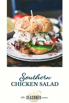 A simple Southern chicken salad recipe that's loaded with tender meat, sweet cranberries (or juicy grapes), celery, and almonds in a mayonnaise-based dressing. You just can't beat a classic. Serve the old-fashioned dish on its own with cornbread, coleslaw, or crackers; or pile it high on a sandwich with a side of potato chips and pickles! Old Fashioned Chicken Salad Recipe, Southern Chicken Salad Recipe, Best Chicken Salad Sandwich, Southern Chicken Salad, Mayonnaise Dressing, Cubed Chicken, Salad With Grapes, Hoisin Chicken, Lunch Homemade