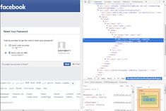 the facebook page is open and shows an image of a computer screen