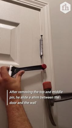 How to Fix a Sticking Door #doors #homeowner #carpentry #doorhacks #homeownerhacks House Repairs Diy, Fix Sticking Door, How To Fix Door Hinges, How To Fix A Door That Sticks, Door Hinges Ideas, Interior Door Ideas, Stick Tricks, Bedroom Door Decor