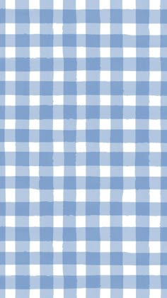 a blue and white gingham checkered fabric