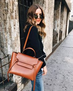 Designer Work Bag, Celine Belt, Celine Belt Bag, Street Style Bags, Work Tote Bag, Givenchy Bag, Brown Bag, Outfit Trends, Bag Trends