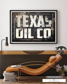 Discover the perfect blend of heritage and style with the 'Texas Oil Co. Typography Art Print from Walls of Wisdom Home. This vintage-style poster is an ideal addition to your bar or kitchen, embodying the spirit of Western Decor and Southwestern Wall Art. Crafted with meticulous attention to detail, it resonates with the essence of Southern Home Art and Ranch Wall Decor. The poster's weathered appearance and classic type design evoke Texas's rich history, making it a standout piece in any moder Texas Oil, Southwestern Wall Art, Cowboy Decor, Texas Wall Art, Oil Field, Cowboy Decorations, Rustic Western Decor, Modern Farmhouse Home Decor, Typography Art Print