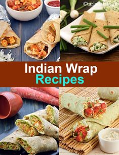 70 Indian Wrap Recipes, Veg Wrap Recipes Veg Roti Roll Recipe, Healthy Veg Wraps, Chapati Wraps Recipe, Healthy Wrap Recipes Vegetarian, Roti Wrap Ideas, Veg Indian Dinner Recipes, Roti Wrap Recipe, Indian Wraps Recipe, Otg Recipes Indian