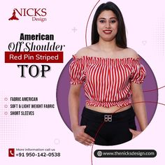 We aim to innovate, excite, and provide our customers with a hottest look with this American off shoulder Red pin striped top at the hottest prices. At Nicks Design, fashion is our passion! Shop Now. Buy Now from Below Link: https://bit.ly/3xkFCO8 👉For more information get in touch with us on: ☎️ Call: 062831 27206 🌐 Visit: https:www.thenicksdesign.com 📧 Email: info@thenicksdesign.com #tops #fashion #dresses #onlineshopping #style #top #fashion #clothing #dress #ootd #shopping #stylish Top Fabric