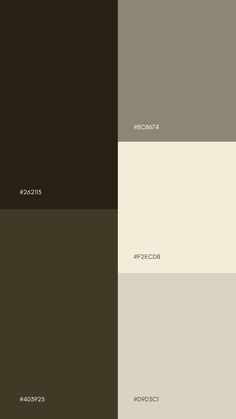 three different shades of brown and white with the same color scheme in each one corner